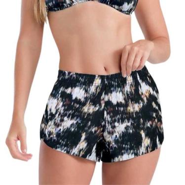 Imagem de Shorts Saída Praia Feminino Estampado She Poliéster Conforto - Mash, P