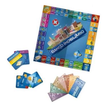 Imagem de Jogo De Tabuleiro Banco Imobiliario Grande Clássico Estrela