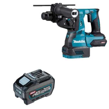 Imagem de Martelete Combinado 28mm 40v XGT HR003  Bateria 5.0Ah Makita