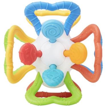 Imagem de Mordedor Texturado Soft Cores Vibrantes Bebê 4 meses Rotação 360 Buba