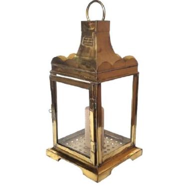 Imagem de Lanterna portuguesa de latão para vela (l20) - John Somers luminárias