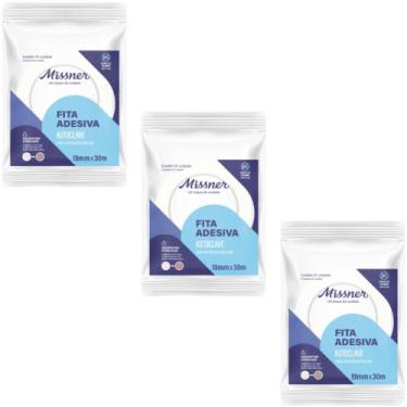 Imagem de Fita Adesiva para  Autoclave  19mm x 30m Missner - 03 Unidades