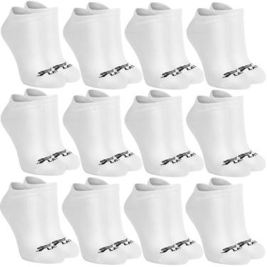 Imagem de Kit 12 Pares Meias Cano Curto Soquete Algodão Sport Academia Cor:Todas