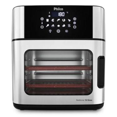Imagem de Air Fryer Oven sem Óleo Philco PAF16A 16L 2000W 10 Funções Painel Digital Cesto Antiaderente Preto 110V