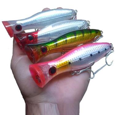 Imagem de Isca Artificial Popper 12cm Plug De Superfície - 4 unid - Sahara, 4 un