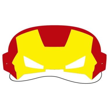Imagem de Máscara Meia Face Homem de Ferro Vingadores Marvel Meninos - Piffer
