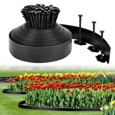 Imagem de Divisória para Jardim Hemikaki 7,5 cm x 15 m com 75 Estacas
