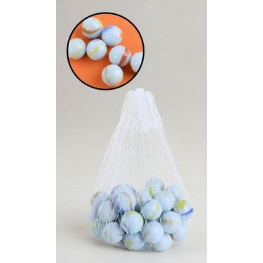Imagem de 50 Bolinhas De Vidro Coloridas Para Brincar - Congratulations Store