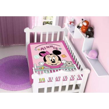 Imagem de Cobertor Infantil Disney Baby Raschel Minnie Bercinho Jolitex 0,90x1,1