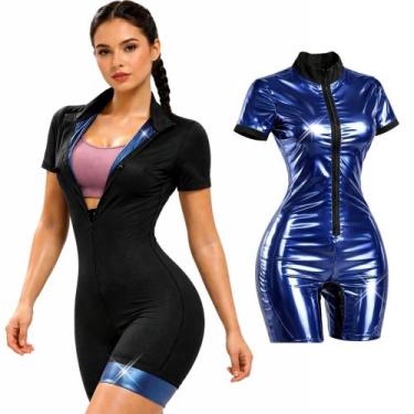 Imagem de Macacão de Sauna Queima Gordura Feminino Efeito Sauna Ação Térmica no 