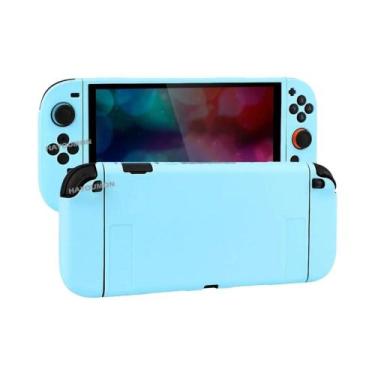 Imagem de Capa Protetora De TPU Macio Roxo E Verde Para Console Switch 2, Capa A