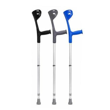 Imagem de Muleta Canadense Sequencial Fixa Premium 150kg Ponteira 7/8, preto