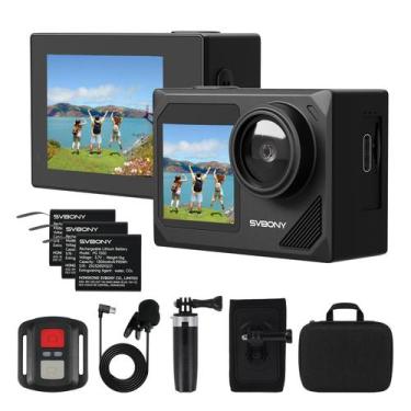 Imagem de Câmera de Ação SVBONY 4K Kit de Viagem com Bastão de Selfie