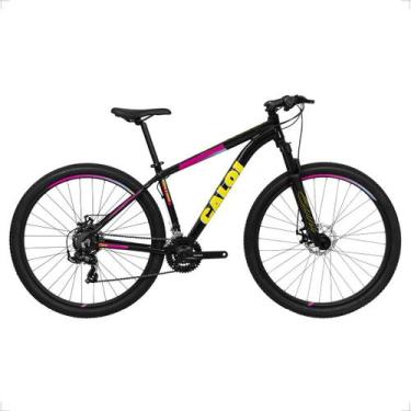 Imagem de Bicicleta Mtb Caloi 29 Sport 21v Aro 29 Shimano, Preto, Amarelo, M 17 