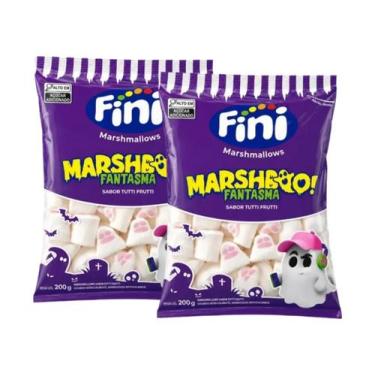 Imagem de Marshmallow Fini Boo! Halloween Fantasma 200g - 2 Pcts