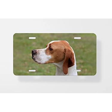 Imagem de Ponteiro Inglês para Placa de Carro - Capa para Placa de Carro - Capa para Placa de Licença 15 x 30 cm