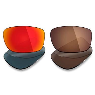 Imagem de 2 pares de lentes polarizadas de substituição da Mryok para óculos de sol Oakley Splinter – Opções