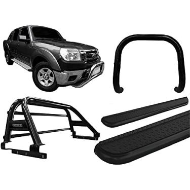 Imagem de Kit quebra mato+Estribo Chapa+Santo Ant Ranger 97 a 12 PRETO