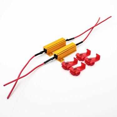 Imagem de Alla Lighting 2 peças resistores de carga de 50 W 6ohm – conserta a lâmpada de seta de LED com hiperpisca, código de erro que pisca rapidamente e mau funcionamento