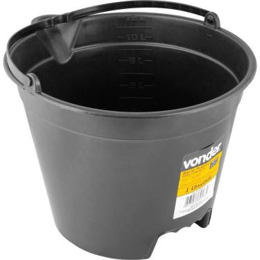 Imagem de Balde Plástico Com Bico Para Concreto 12 Litros Vonder