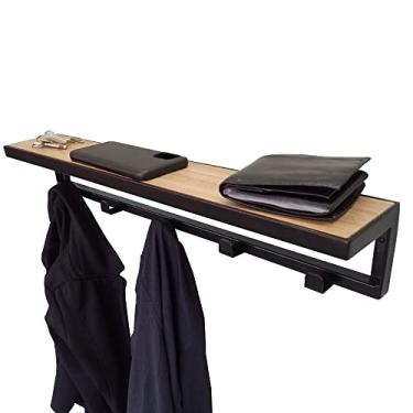 Imagem de Cabideiro Strassis Design SD-3504 Metal e MDF Cor: Preto