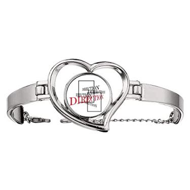 Imagem de N/A N/A Bracelete com dimensões de posição de zoom de caixa pulseira de arame para joias de coração, medium, metal