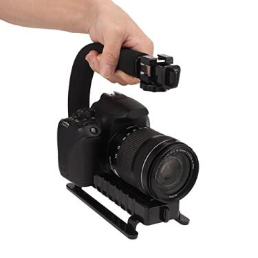 Imagem de Acogedor Estabilizador portátil, cabo de segurança U C formato DSLR estabilizador de câmera de vídeo, com montagem de sapato frio, para câmera, filmadora, DSLR, smartphones