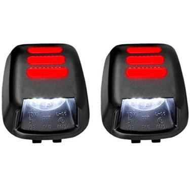 Imagem de Carhar Luzes de placa de carro LED luz traseira à prova d'água lanterna traseira para Navara D40 2007-2016