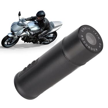 Imagem de Bike Dash Cam, Liga de Alumínio 720P HD Motocicleta Capacete Câmera, IP67 Impermeável À Prova de Poeira, Visão Noturna, Portátil WiFi Câmera Esportiva