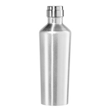 Imagem de Oggi Garrafa esportiva de aço inoxidável Deco Lustre com parede dupla selada a vácuo com tampa rosqueada (0,5 LT, 500 ml) - inoxidável