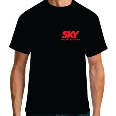 Imagem de Camiseta Preta Sky Hdtv Técnico - Rodrigues Stampas
