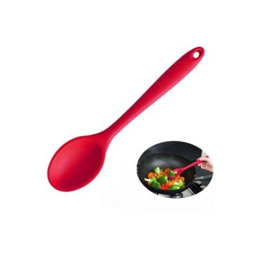 Imagem de Colher De Arroz Em Silicone Utensílio Multiuso Cozinha 28Cm