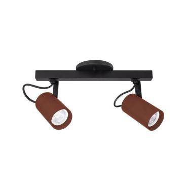 Imagem de Trilho com 2 Spots Newline Lisse Solution II Par 20 E27 Bivolt Cobre e Preto