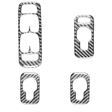 Imagem de JEZOE Painel de controle do interruptor de elevação da janela decoração decalque adesivo de guarnição, para Volvo XC90 2003 2004 2005 2006 2007 Acessórios para carros