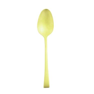 Imagem de Conjunto 6 Colheres Sobremesa Aço Inox Berna Champanhe Fosco