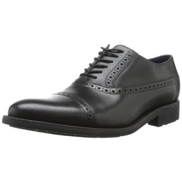 Imagem de Cole Haan Sapato Oxford masculino Stanton Captoe, Preto impermeável, 8.5