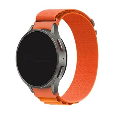 Imagem de Pulseira Loop Alpinista LTIMPORTS, compativel com Galaxy Watch 6 - Galaxy Watch6 Classic - Galaxy Watch 5 - Galaxy Watch5 Pro - Galaxy Watch 4 - Galaxy Watch4 Classic (Laranja)
