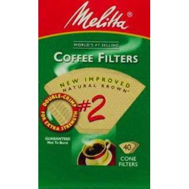 Imagem de Filtros de café Cone Marrom Natural Melitta 612412 #2 40 unidades