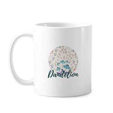 Imagem de Caneca de cerâmica para pintura de plantas de flor bege cerâmica xícara de porcelana de café