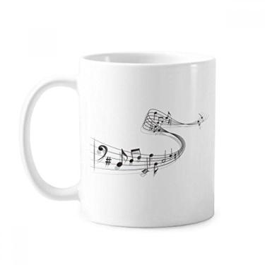 Imagem de Song Music Score Melodious Classic Caneca Cerâmica Café Porcelana Utensílios de Mesa