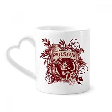 Imagem de Caneca com estampa de música de religião infantil perigo café cerâmica copo de coração de vidro