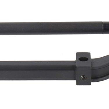 Imagem de Eixo de resistência ao desgaste, haste de ligação de volante, eixo dianteiro rígido de metal haste de direção sem poder, durável para carro RC série 1/14 (preto)