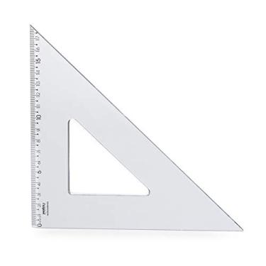 Imagem de Esquadro Isósceles 45° de 26cm, Waleu, New Line