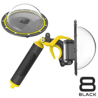 Imagem de Dome 6` com estanque, bastão e  gatilho GoPro Hero 8 Black