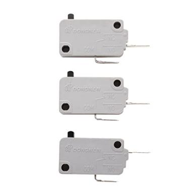 Imagem de MILLOR KW3A Interruptor de porta de forno micro-ondas 16A 125/250V Interloc de porta (2 normalmente abertos e 1 normalmente fechado)
