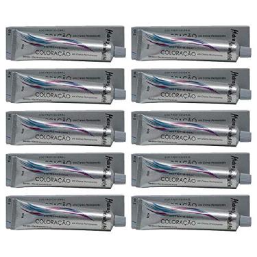 Imagem de Kit 10 Tinta Coloração Azul Royal Mairibel/Hidraty 60g