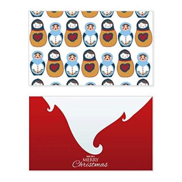 Imagem de Pôster de boneca russa Matrioska Country Culture Holiday Holiday Merry Christmas Parabéns Card Christmas Letter Message