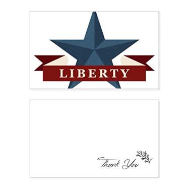 Imagem de Pentagrama Liberty Slogan America Country City Cartão de agradecimento aniversário aniversário saudações casamento agradecimento