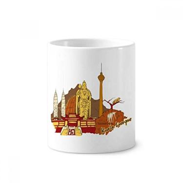 Imagem de Malásia Kuala Lumpur suporte de caneta de aquarela escova de dentes caneca de cerâmica suporte copo lápis