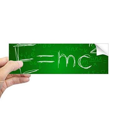 Imagem de DIYthinker Relativity Physical Science Formula Calculus adesivo retangular para para-choque notebook decalque para janela